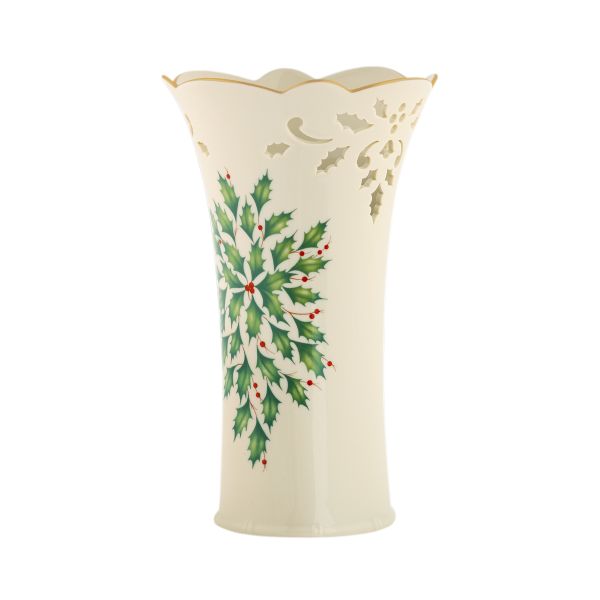 "Lenox Holiday™ Pierced Medium Vase"
