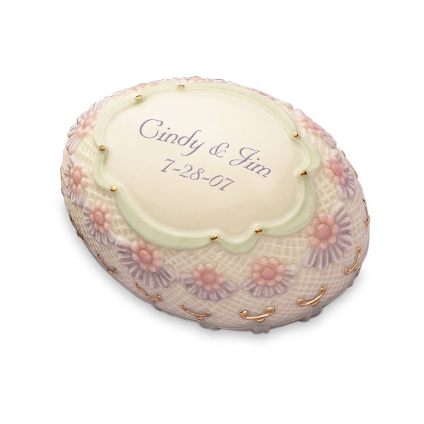 Lenox Promise of Spring Emerald Lace Collector Easter Egg
