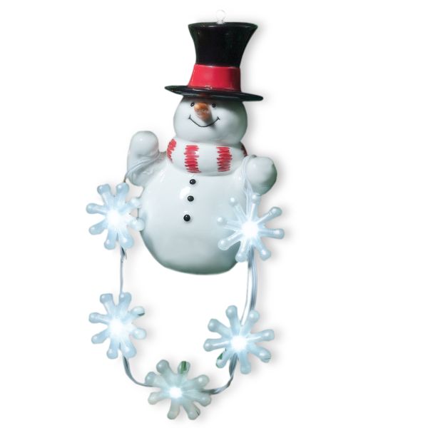 Snowman with Snow Chaser Light
