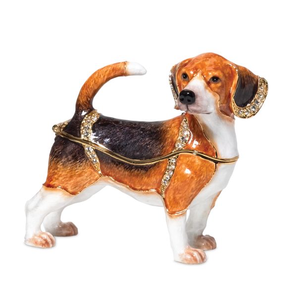 "Department 56 Beagle Jeweled Box"""""
