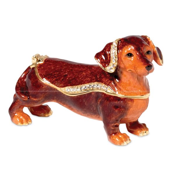 "Department 56 Dachshund Jeweled Box"""""
