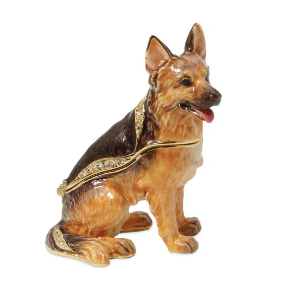 "Department 56 German Shepherd Jeweled Box"""""
