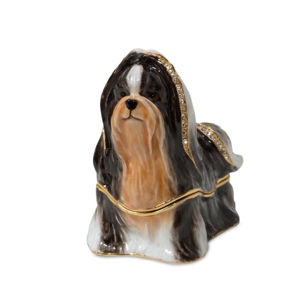 "Department 56 Shih Tzu Jeweled Box"""""
