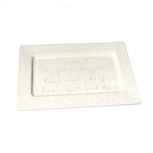 "Rectangular Wedding Platter"""""
