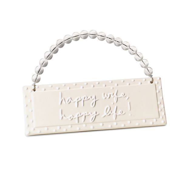 "Happy Wife Plaque"""""
