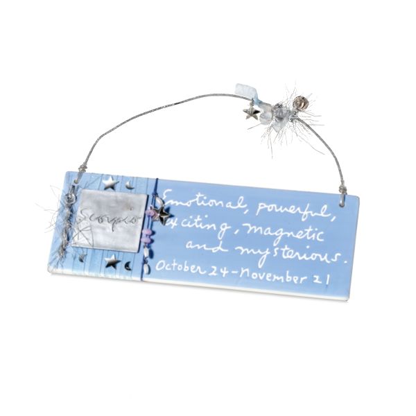 "Scorpio Message Plaque"""""
