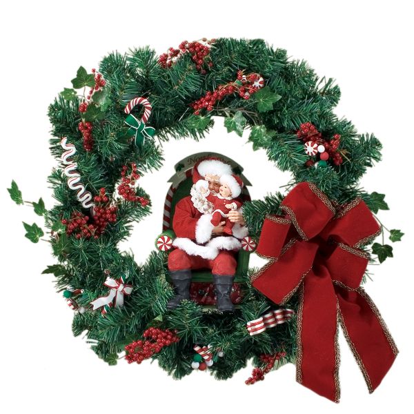"Possible Dreams� Candy Cane Wreath"""""
