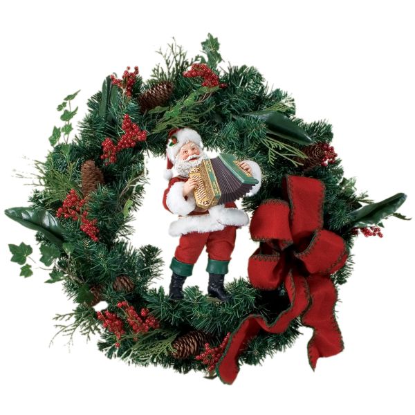 "Possible Dreams� Cones & Red Berries Wreath"""""
