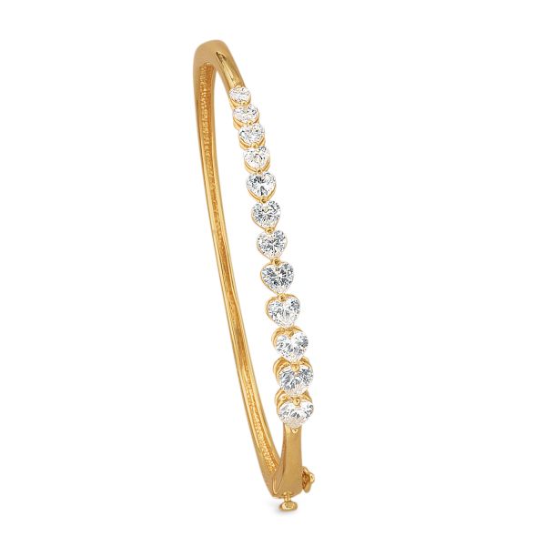 Lenox Crystal Heart Bangle Bracelet
