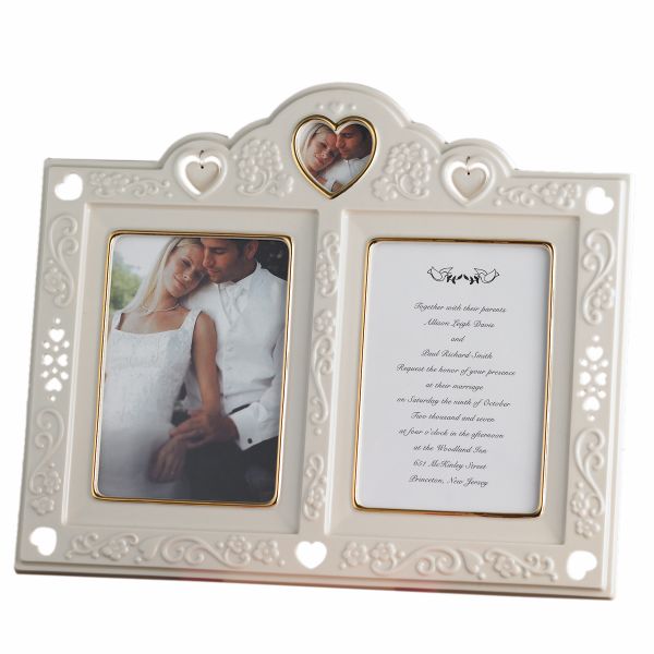 Lenox Floating Hearts Invitation Frame