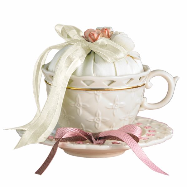 Tied with Love Tahlia Teacup with Scented Sachet by Lenox
