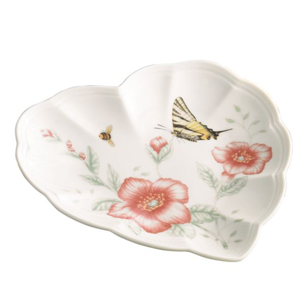 Butterfly Meadow Heart Dish by Lenox