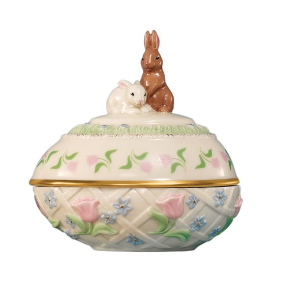 The 2009 Garden Bunnies Easter Egg by Lenox
