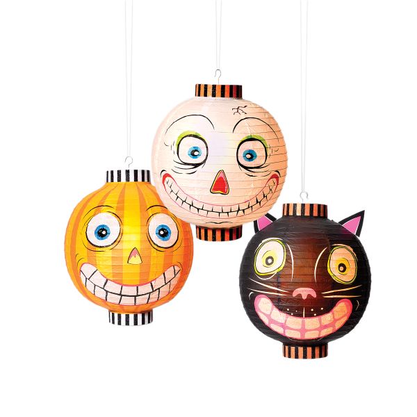 Halloween Paper Lantern, White
