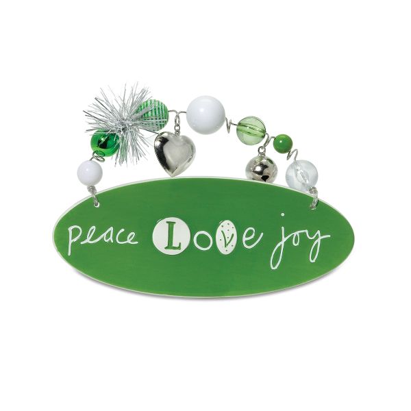Peace Love Joy Plaque
