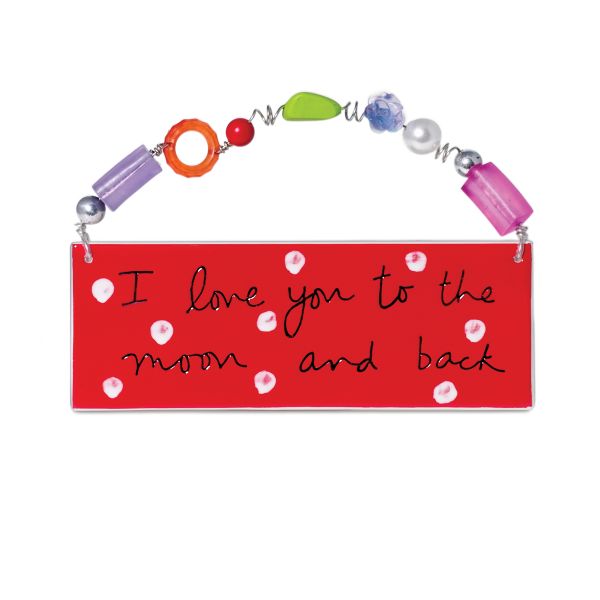 Department 56 Moon and Back Message Plaque
