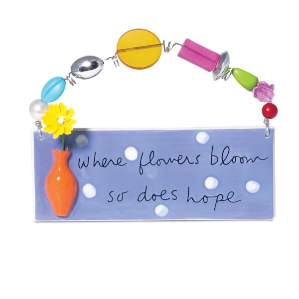 Department 56 Flowers Bloom Vase Plaque
