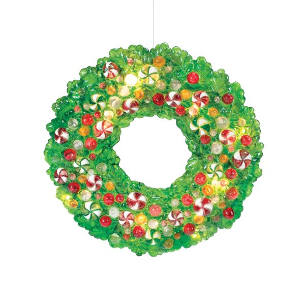 ""Lit Wreath""
