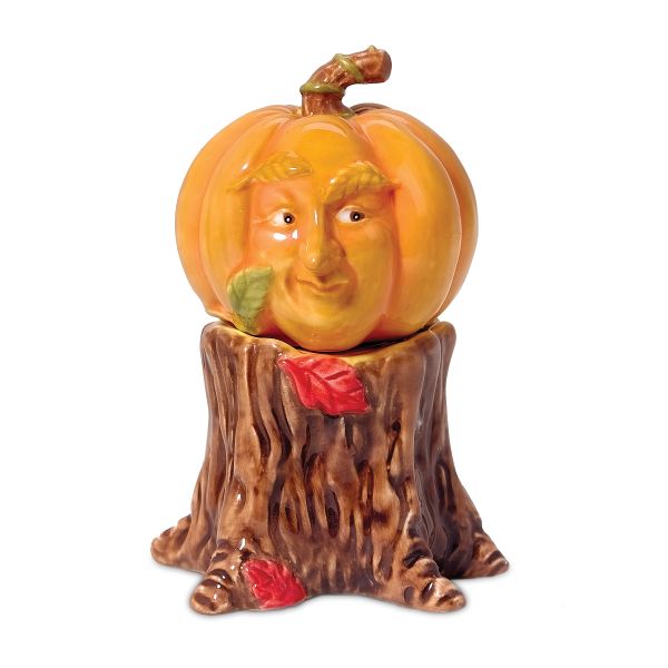 Department 56 Pumpkin/Tree Stump Salt & Pepper Set
