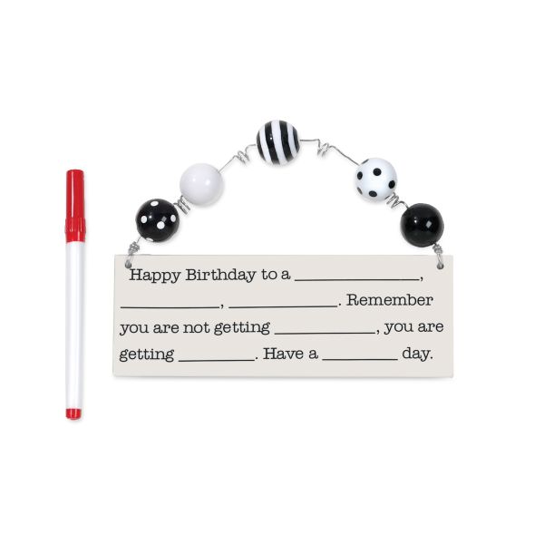 Department 56 Happy Birthday Add Lib Plaque
