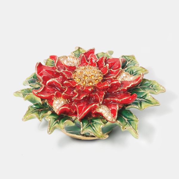 Department 56 Poinsettia Jeweled Box
