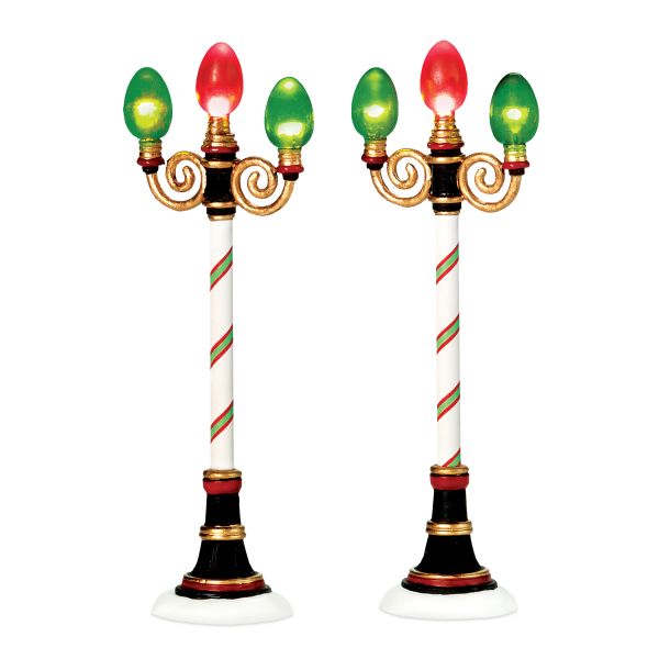 ""Holiday Street Lamps", Set of 2"
