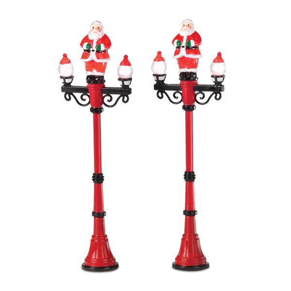 ""Santa Street Lights", Set of 2"

