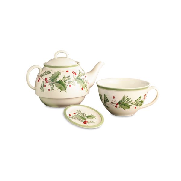 "Lenox Holiday Gatherings™ Stackable Tea Set"
