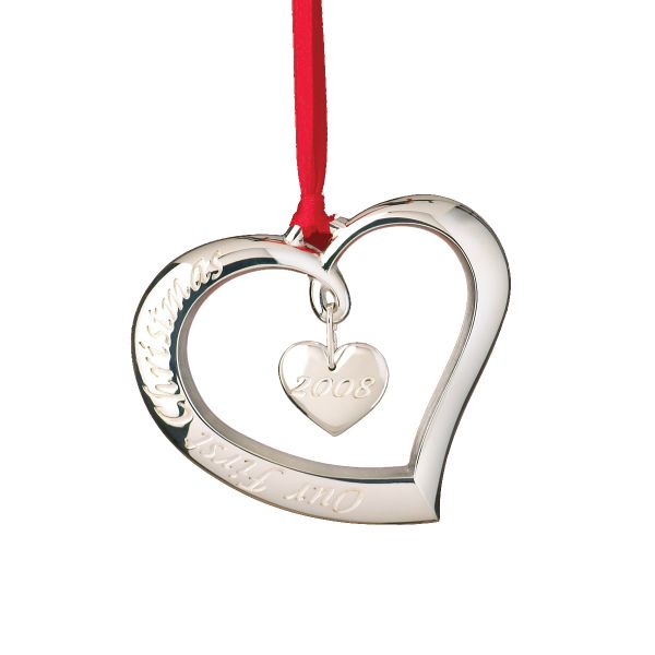 "Lenox 2008 Forevermore™ Our First Christmas Ornament"
