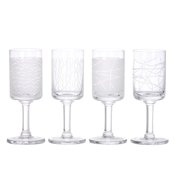 Karin Grafix All Purpose Glasses, Set of 4 by Dansk
