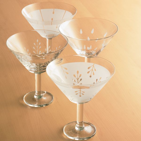 Karin Organix Martini Glasses by Dansk, Set of 4
