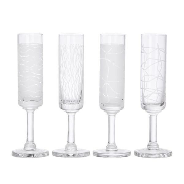 Karin Grafix Flutes, Set of 4 by Dansk
