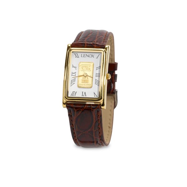 Lenox Men's Classic Gold Ingot Watch
