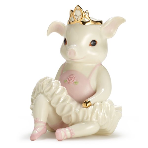 Betsy's Ballet Recital Pig Sculpture by Lenox