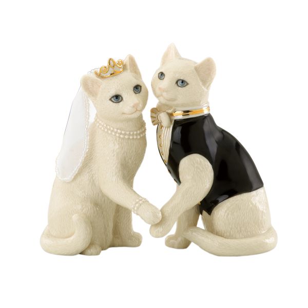 Together Forever Cat Sculpture by Lenox