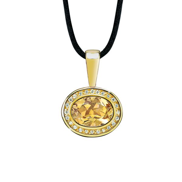 Champagne Quartz Pendant by Lenox
