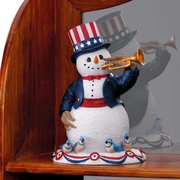 Lynn Bywaters Stars and Stripes Snowman