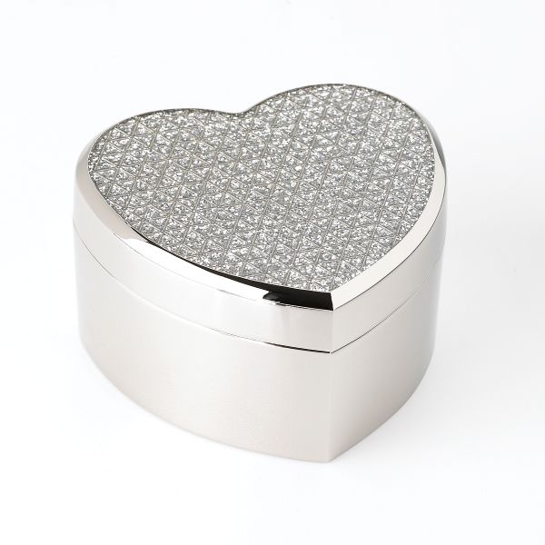 Lenox Gorham Razzle Dazzle Heart Box, Clear