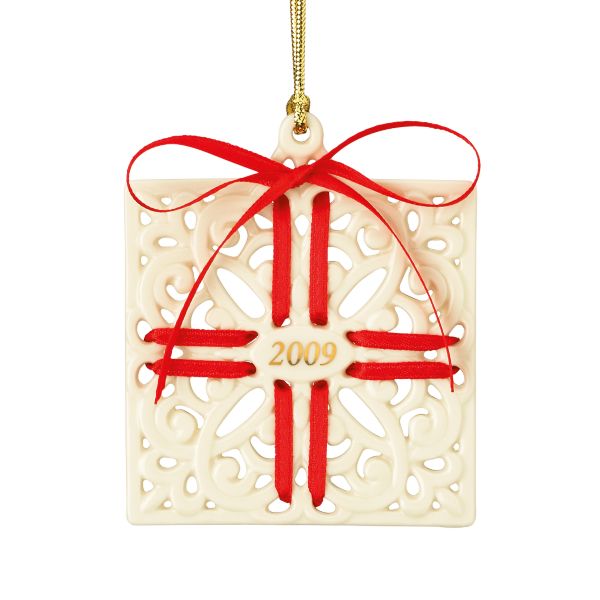 2009 Christmas Wrappings Gift Ornament by Lenox
