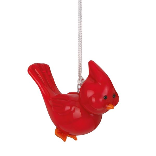 Cardinal Art Glass Ornament by Lenox
