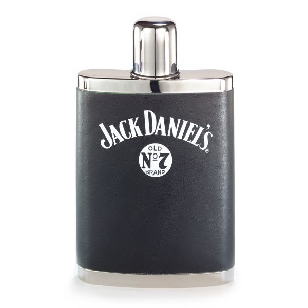 "Jack Daniel's� Leather Bound Flask"
