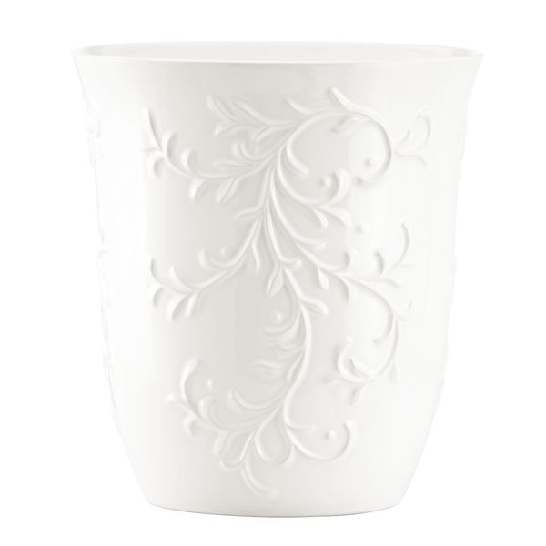 Opal Innocence Carved Waste Basket by Lenox