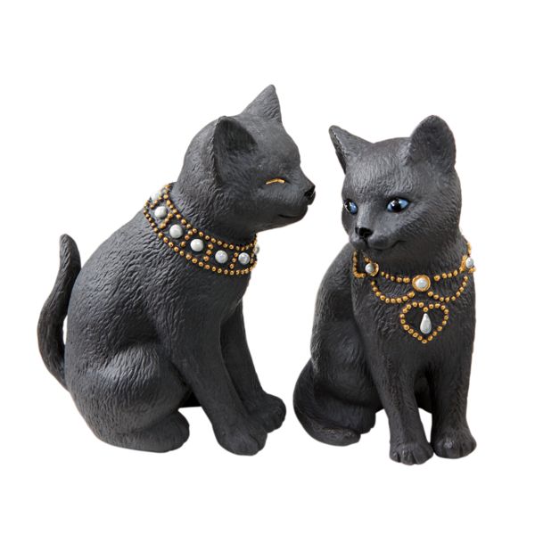 Ebony Elegance Cat Sculpture by Lenox