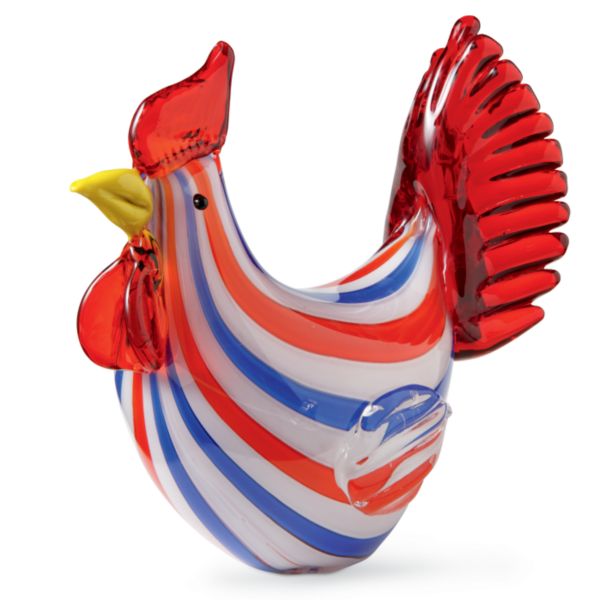 Pride of America Art Glass Rooster by Lenox
