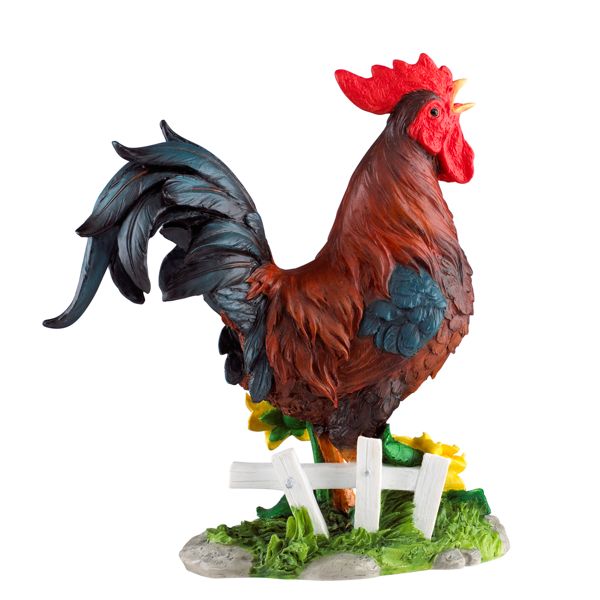Sunflower Sunrise Rooster Sculpture by Lenox