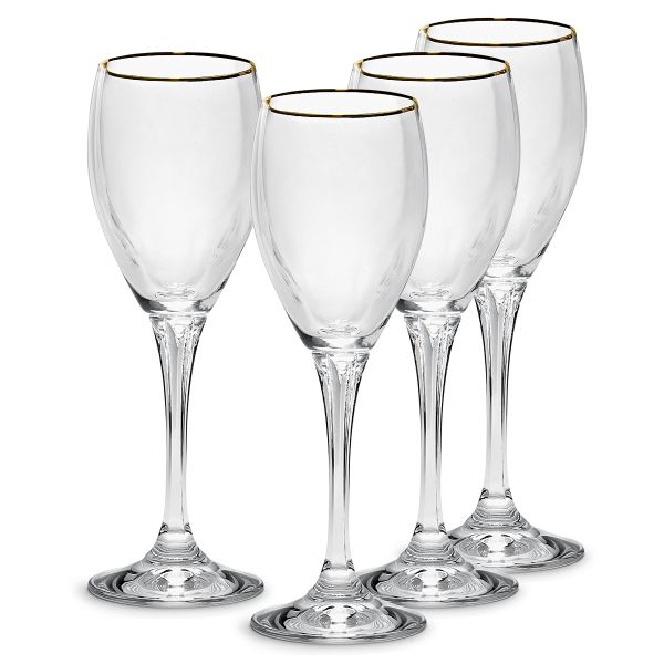 Gorham Andante Tall Gold Goblets, Set of 4
