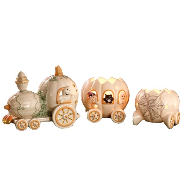 Halloween Harvest Train by Lenox, Set of 3