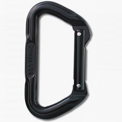 Omega Pacific Standard D Black Carabiner