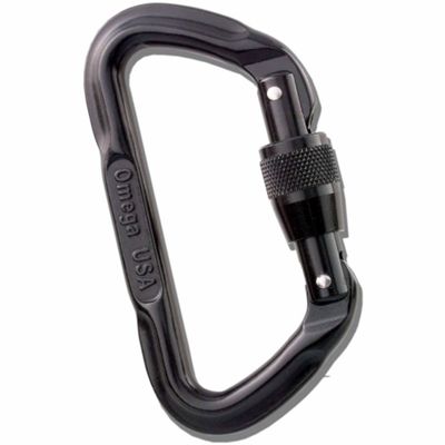Omega Pacific Lite D Screw-Lock Carabiner