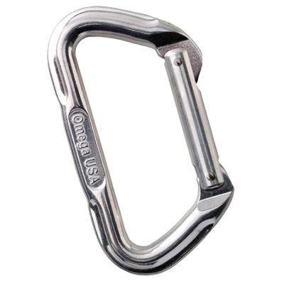 Omega Pacific Bright  D Carabiners - 6 Pack